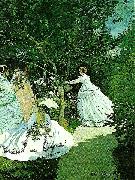women in a garden Claude Lorrain